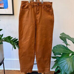 Madewell Burnt Orange Wide-Leg Pants
